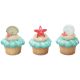 Seashell Nautical Rings 6 pieces