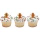Gingerbread Man 1.25 inch Sugar Decoration 6 pieces