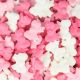 Pink White Mix Bow Candy Sprinkles 4 oz