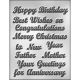 Salutations Words Chocolate Mold