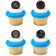 Cool Vibes Black Neon Ring 6 pieces