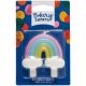 Rainbow Birthday Cake Candle