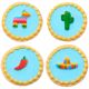 Fiesta 1.25 inch Sugar Decoration 4 pieces