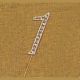 Number 1 Rhinestone Topper Gold