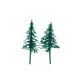 Green Tree Cake Decoration 6 pieces
