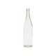750 ML Clear Glass CA Hock Cork Top Bottle 12 pieces