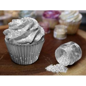 Silver Edible Glitter 100% Edible.