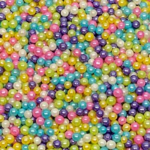 Edible Sugar Pearls (Silver) - 4oz