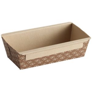 3/4 LB 6x2.5x2 Paper Loaf Baking Pan 6 pieces